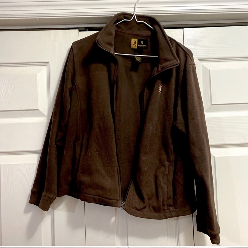 Browning Warm Brown Full-Zip Fleece Jacket - Picture 1 of 2